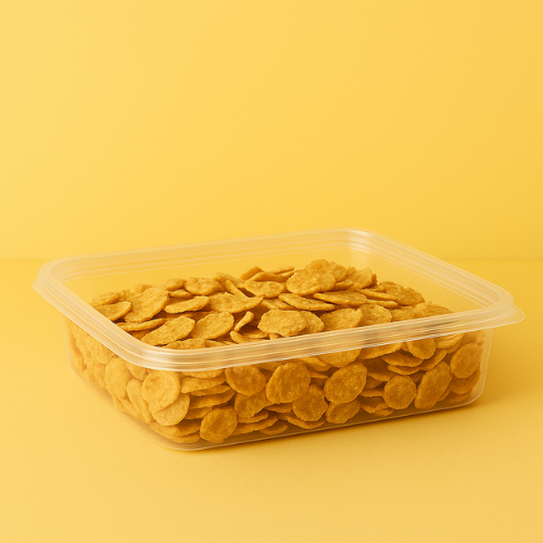 ACRYLIC STORAGE JAR SQUARE  SHAPE 9.5*9.5*6.5 CM (1 PC)