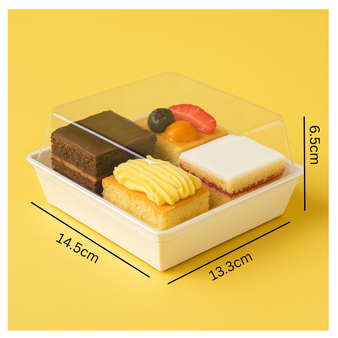 ACRYLIC STORAGE BOX WITH  TRANSPARENT LID RECTANGLE  SHAPE 14.5*13.3*6.5 CM (1 PC)