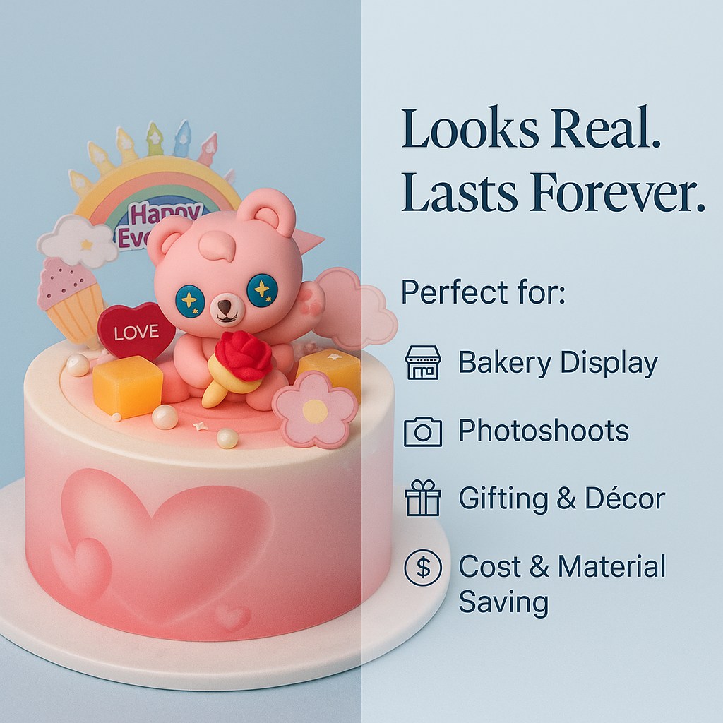 THE VALENTINE  BEAR CAKE(25319)