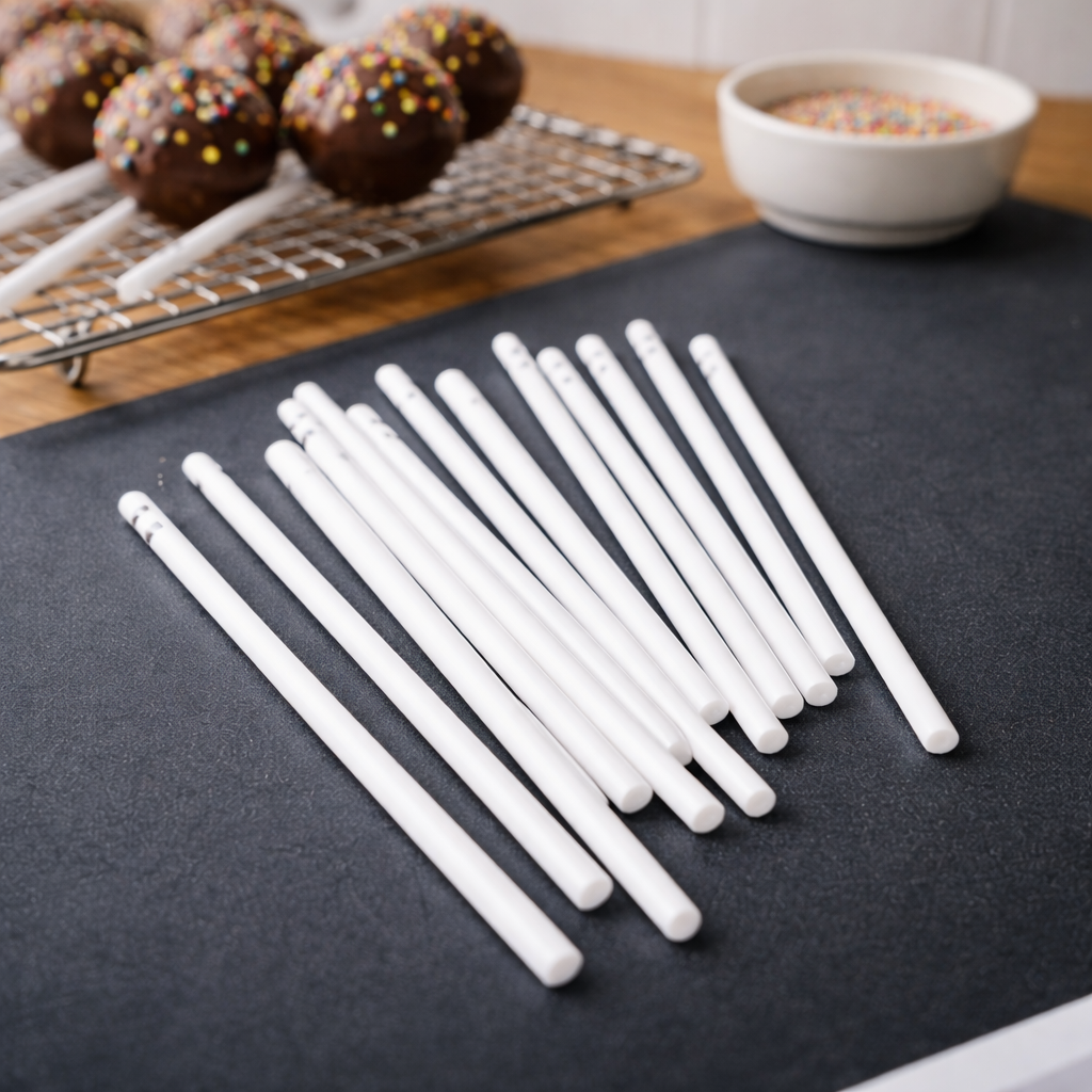PLASTIC LOLLYPOP  STICK 6 INCH (100  PCS)