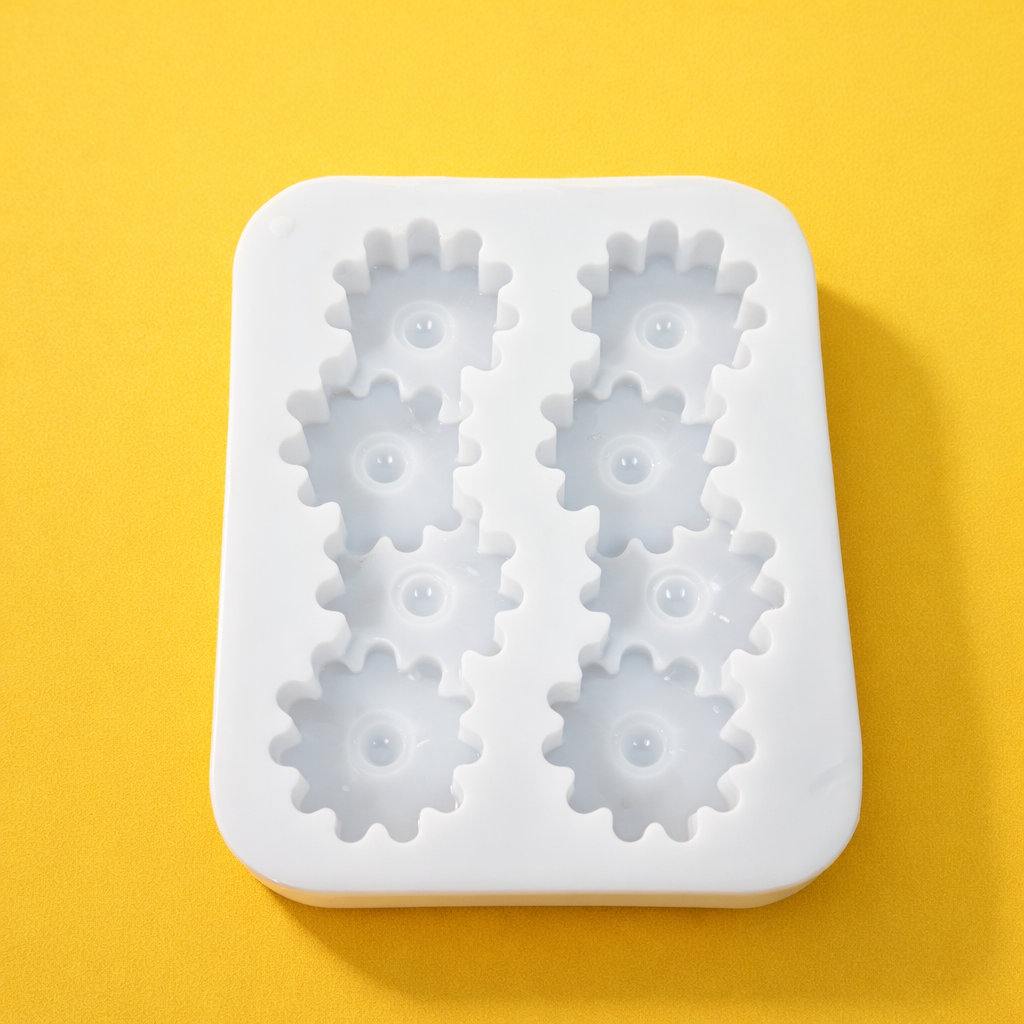 SILICONE CANDLE  MOULD FLOWER  PILLAR 2 CAVITY (1  PC)