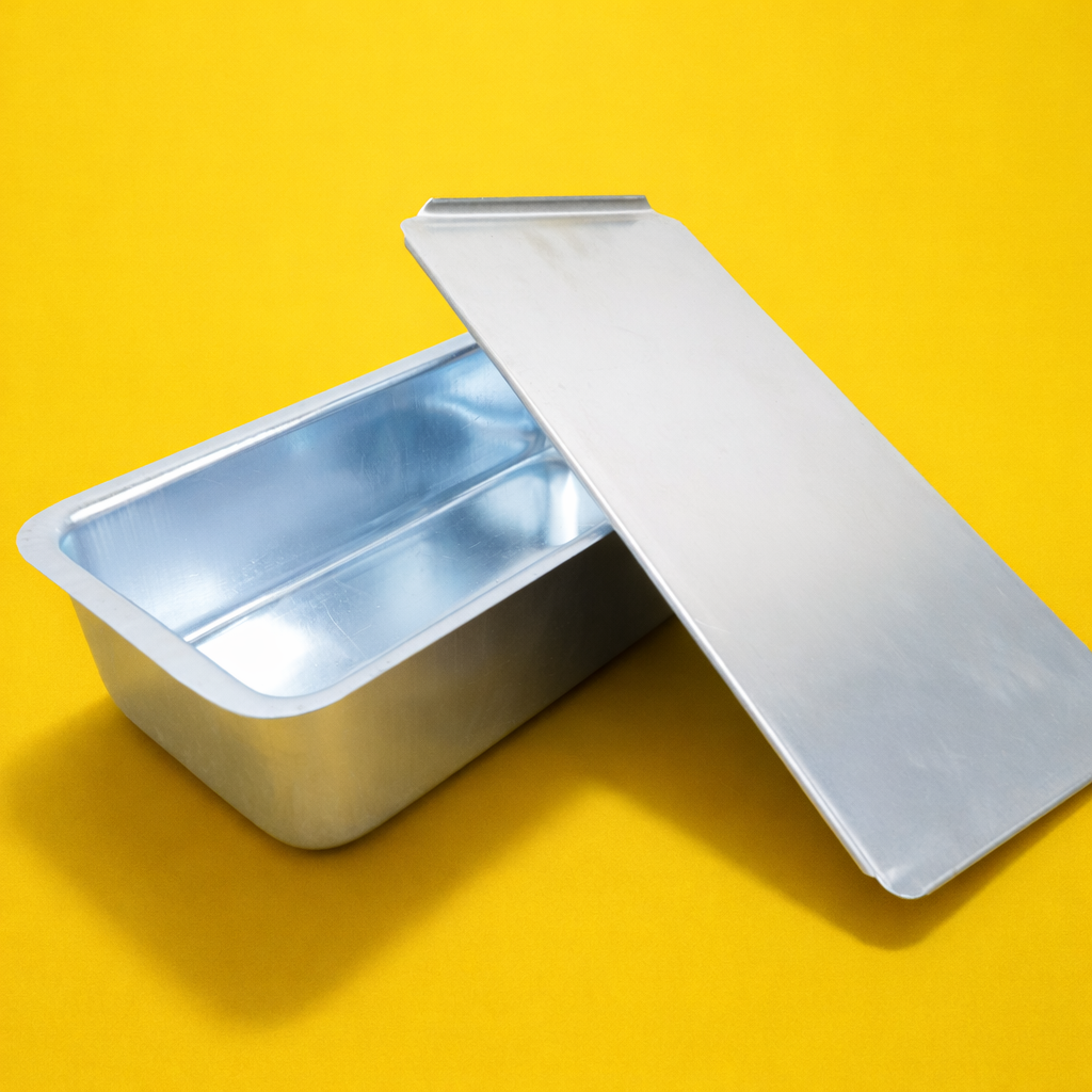 ALUMINIUM  ICECREAM AND  BREAD BOX WITH  LID RECTANGLE  SHAPE 8*3.5*2 INCH  (1 PC)
