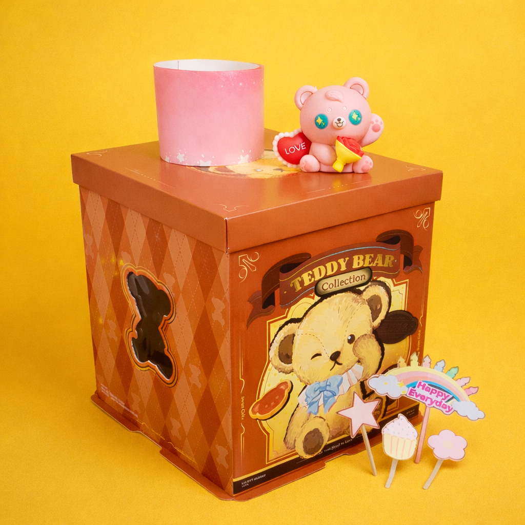 THE VALENTINE  BEAR CAKE