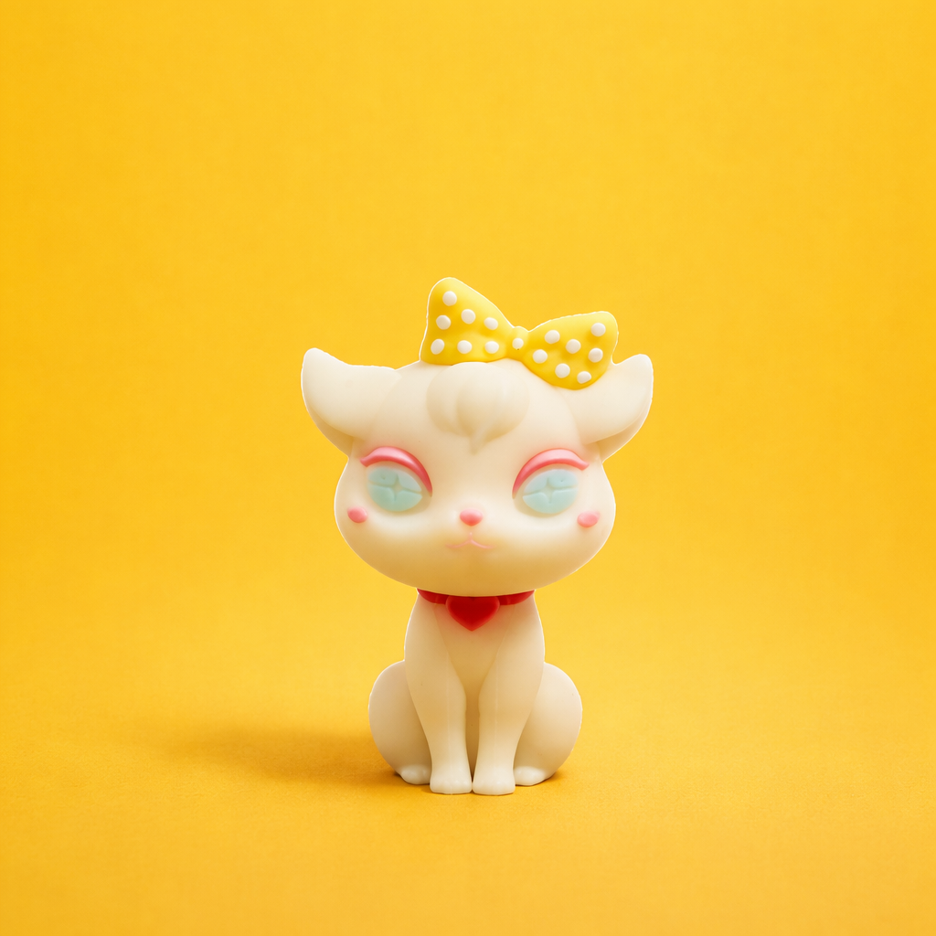 YELLOW BOW  KITTY HAPPY  CELEBRATION