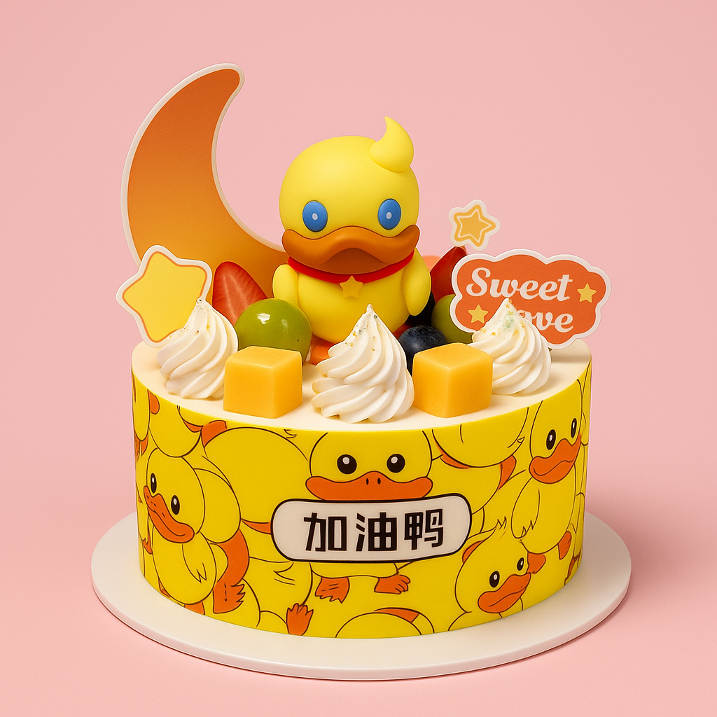 Cute Yellow Duck Sweet Love (25289)