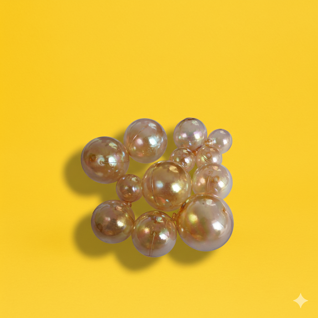 CAKE DECORATION  OR FAUX BALL  CRYSTAL YELLOW  COLOR (12 PCS OF  SAME COLOR IN  PACKET)