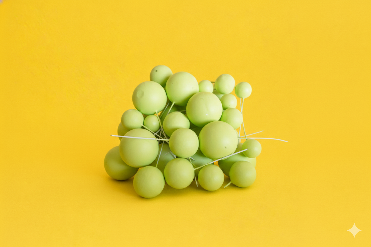 CAKE DECORATION  OR FAUX BALL  PREMIUM PARROT  GREEN (PACKE)