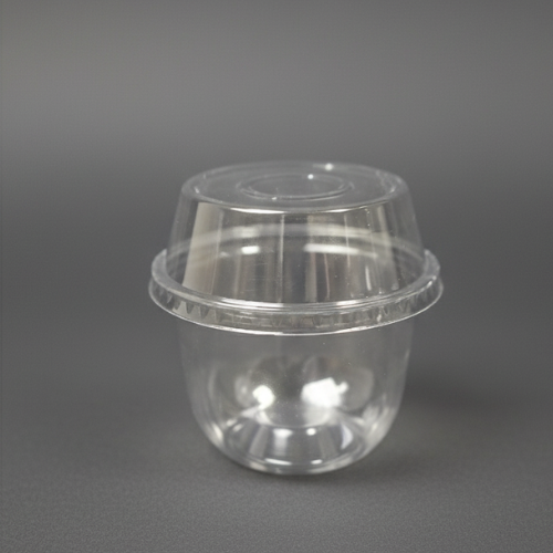 ACRYLIC STORAGE TUBE ROUND  SHAPE 9.8*10.6 CM (1 PC)